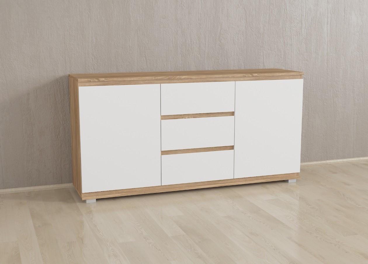 Комод Forte Mikkel 1502x759x390 мм Дуб сонома/Белый (id27-0000/Б3-sonoma-white) - фото 2 Комод Forte Mikkel 1502x759x390 мм Дуб сонома/Белый (id27-0000/Б3-sonoma-white) - фото 2