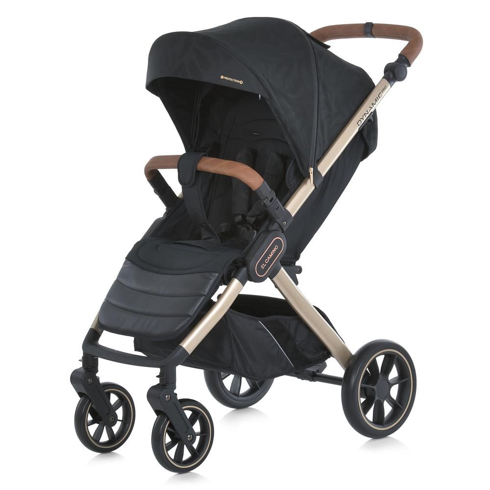 Коляска прогулянкова El Camino DYNAMIC PRO Special Blac з чохлом/дощовиком та москітною сіткою Чорний (ME 1053-3)