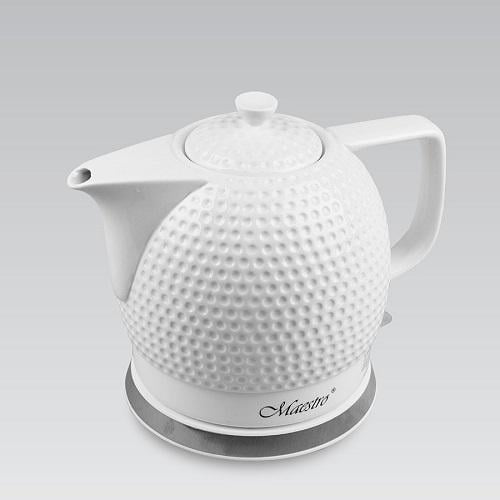 Электрический чайник керамический Maestro 1,5 л 1200 Вт (MR-067) Электрический чайник керамический Maestro 1,5 л 1200 Вт (MR-067)