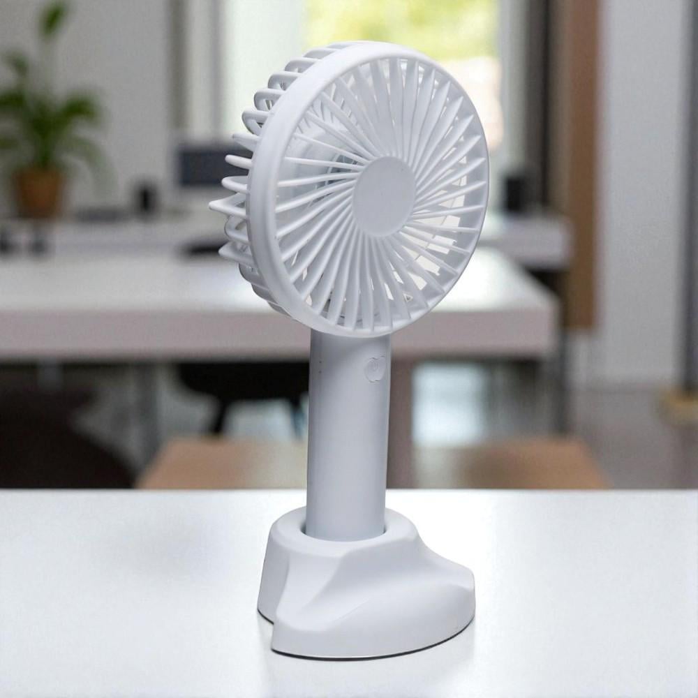 Вентилятор-міні ручний на акумуляторі X-9 800 мАг USB 3 швидкості знімна підставка Білий (38-біл-6372) - фото 6 Вентилятор-міні ручний на акумуляторі X-9 800 мАг USB 3 швидкості знімна підставка Білий (38-біл-6372) - фото 6