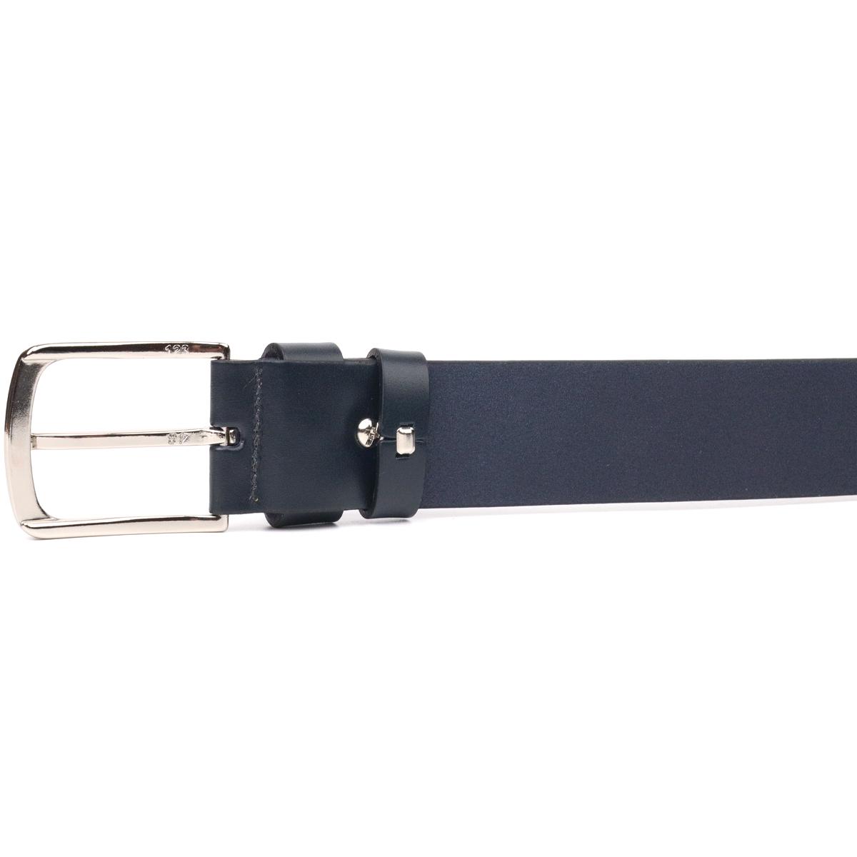 Ремень кожаный мужской GRANDE PELLE Leather Belt 21469 Синий (10847067) - фото 3