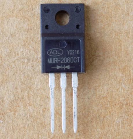 Диод MURF2060CT для MUR2060FCT/TO220F-3pin общий катод (50441)