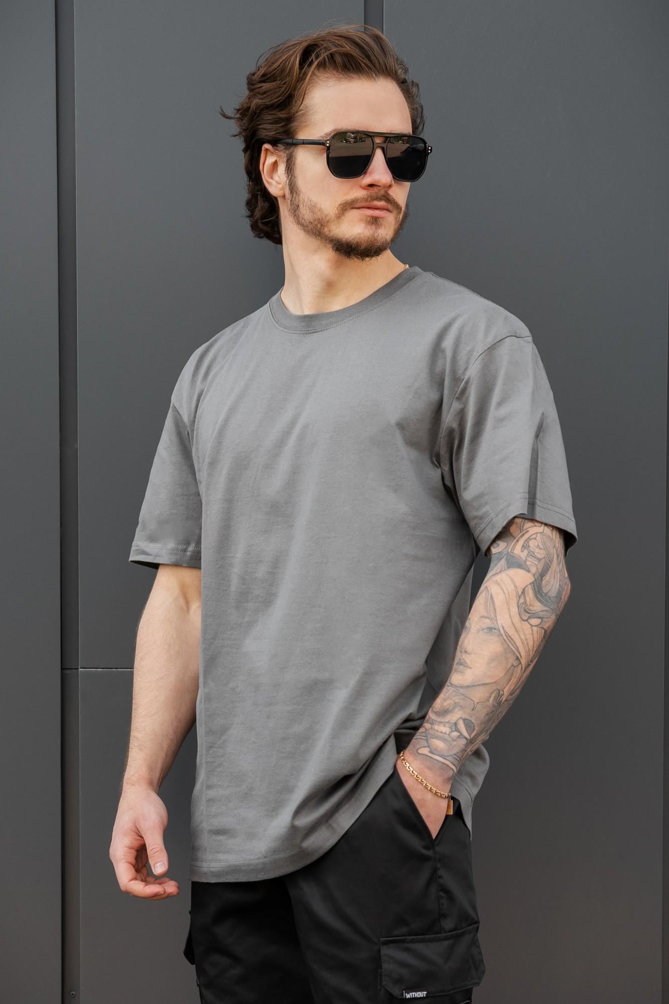 Футболка оверсайз Without Greatest 2XL/3XL Dark Gray (2XL/3XL8056451 8056452)