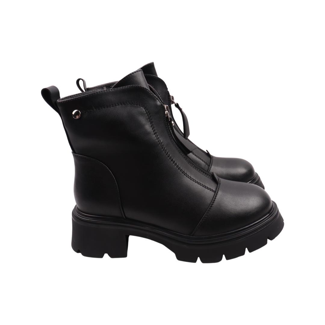 Ботинки женские Nina Mosconni из кожи р. 37 Черный (51-23ZHC)