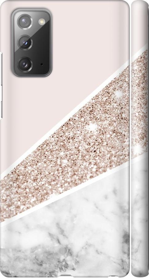 Чехол на Samsung Galaxy Note 20 Пастельный мрамор (4342m-2036-42517)