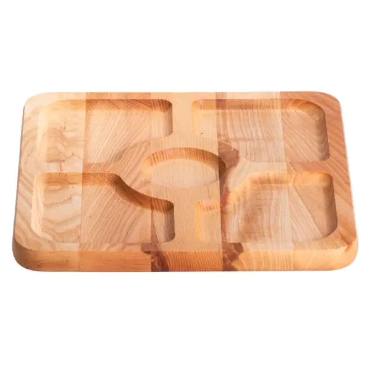 Менажница деревянная Jooki T54W300 на 5 секций 30x20 см (7896) Менажница деревянная Jooki T54W300 на 5 секций 30x20 см (7896)