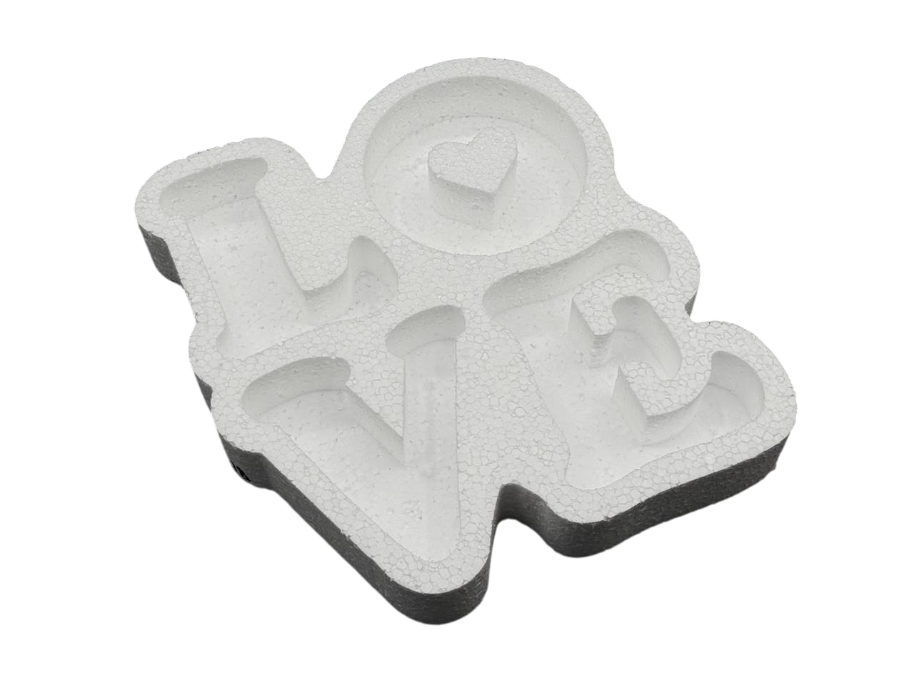 Пенобокс для декорирования пенопластовая заготовка для рукоделия 29,5х27 см Белый (PNB-018)