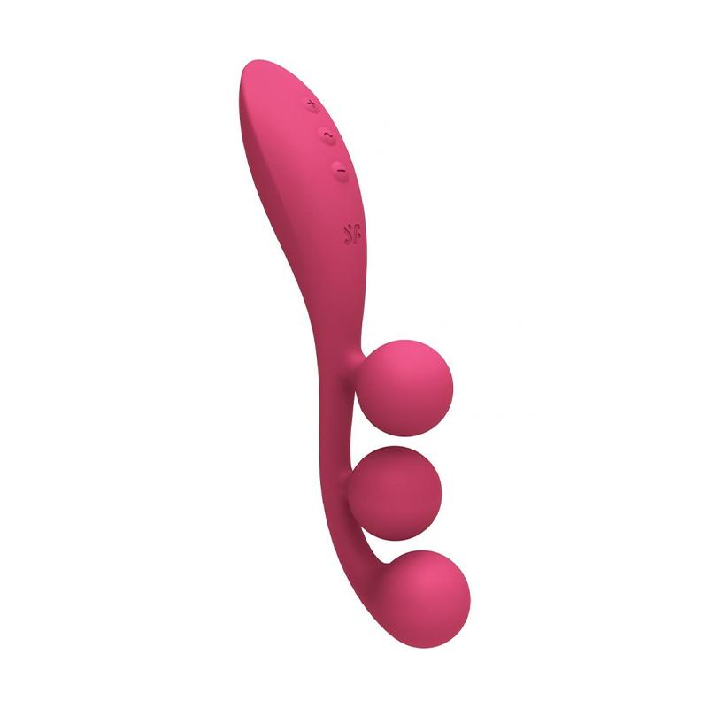 Вибратор Satisfyer Tri Ball 1 24,5 см Малиновый (35919)