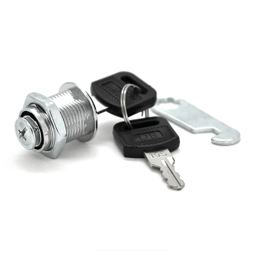 Замок мебельный врезной VOLTRONIC с зацепом 2 ключа 25 мм Хром (BN_3317143)