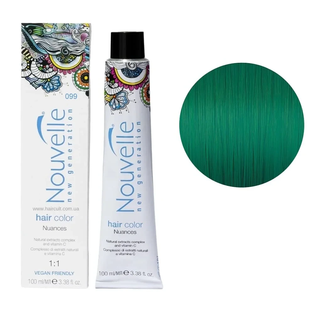 Краска для волос Nouvelle Hair Color 099 011 Изумрудный 100 мл