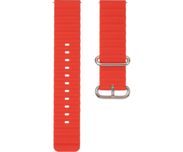 Ремешок для смарт-часов Flat marine style универсальный 22 мм Red