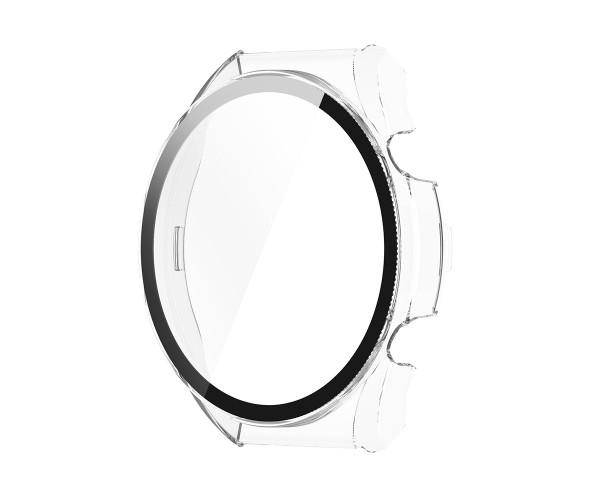 Чехол с защитным стеклом Protective Cover with Glass для Xiaomi Watch S1 Прозрачный