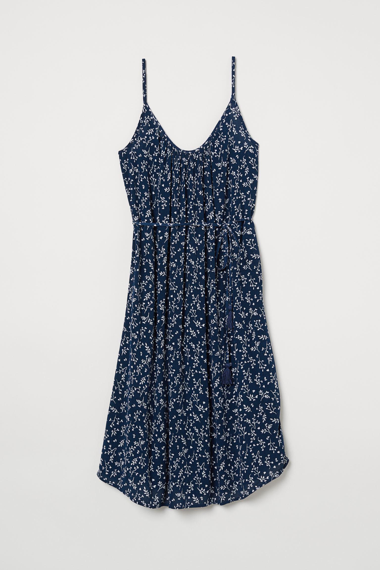 Платье H&M Узор р. 34 Темно-синий (10096907139)