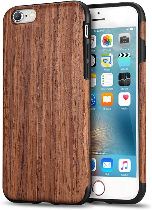 Деревьянный чехол-накладка Wooden Case E for iPhone 6/6S