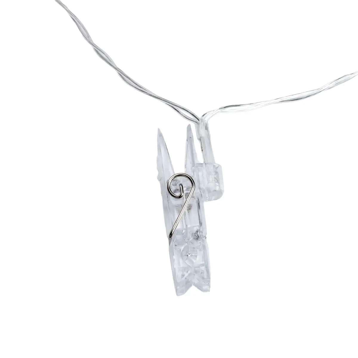 Гірлянда-нитка з прищіпками 20 LED світлодіодів 5,2 м (4874) - фото 10 Гірлянда-нитка з прищіпками 20 LED світлодіодів 5,2 м (4874) - фото 10