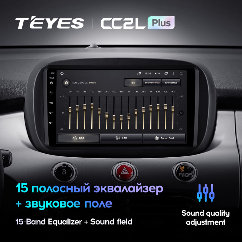 Автомагнитола штатная Teyes CC2L Plus для Fiat 500X 2014-2020 Android 2/32 Гб (1575000006) - фото 4