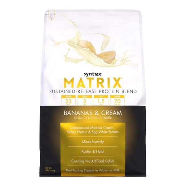 Протеин Syntrax Matrix 5.0 Banana Cream 2270 г/76 servings (000005340) - фото 1