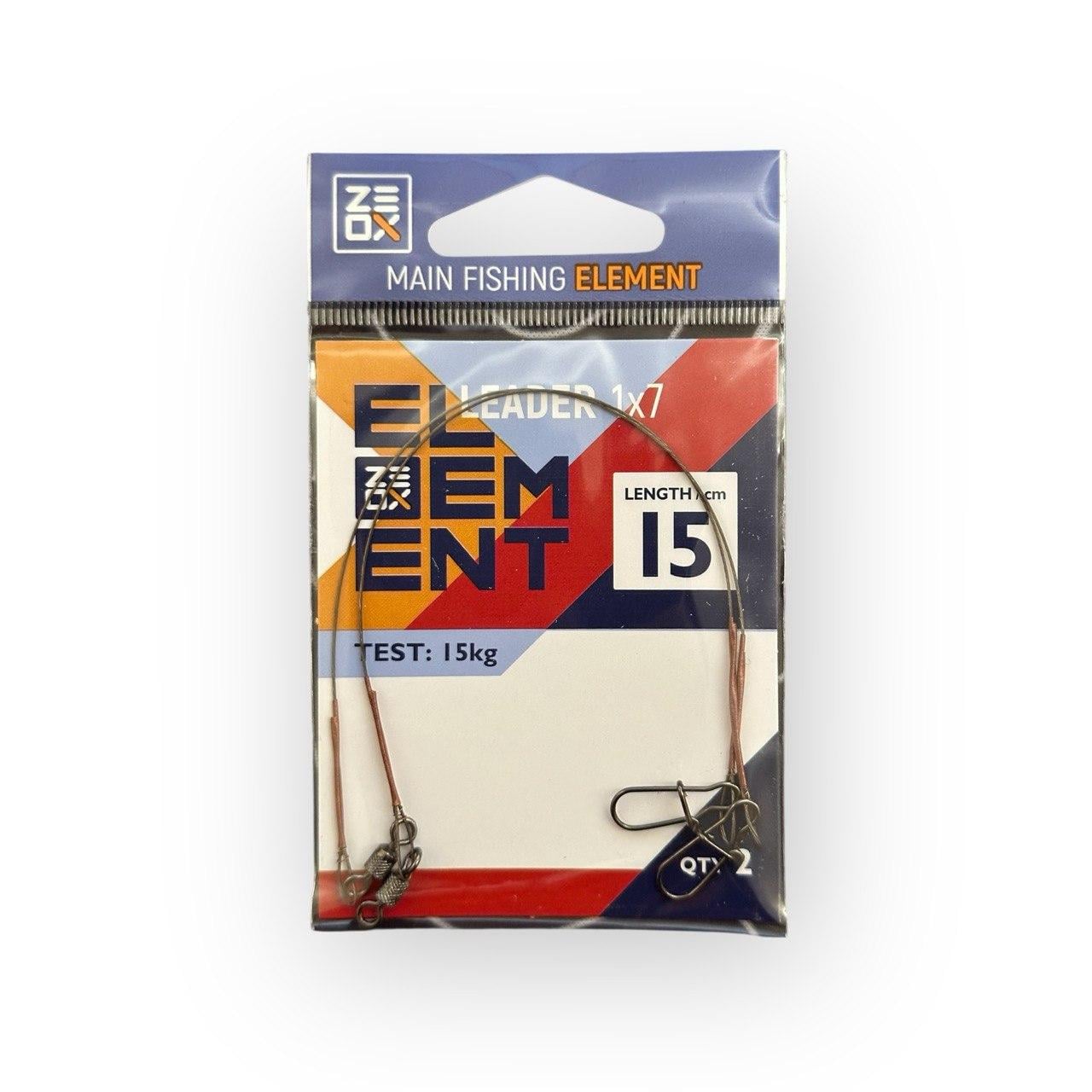Поводок Zeox Element 1x7 2 шт. 15 см тест 15 кг (2890037602) Поводок Zeox Element 1x7 2 шт. 15 см тест 15 кг (2890037602)