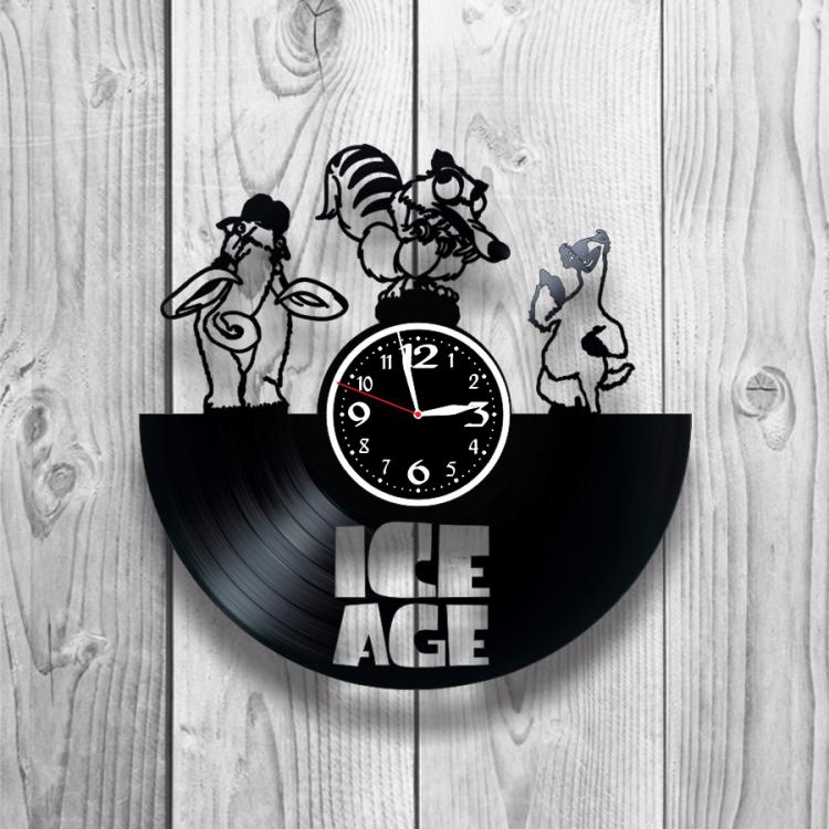 Часы настенные Ледниковый период 0353 из виниловой пластинки