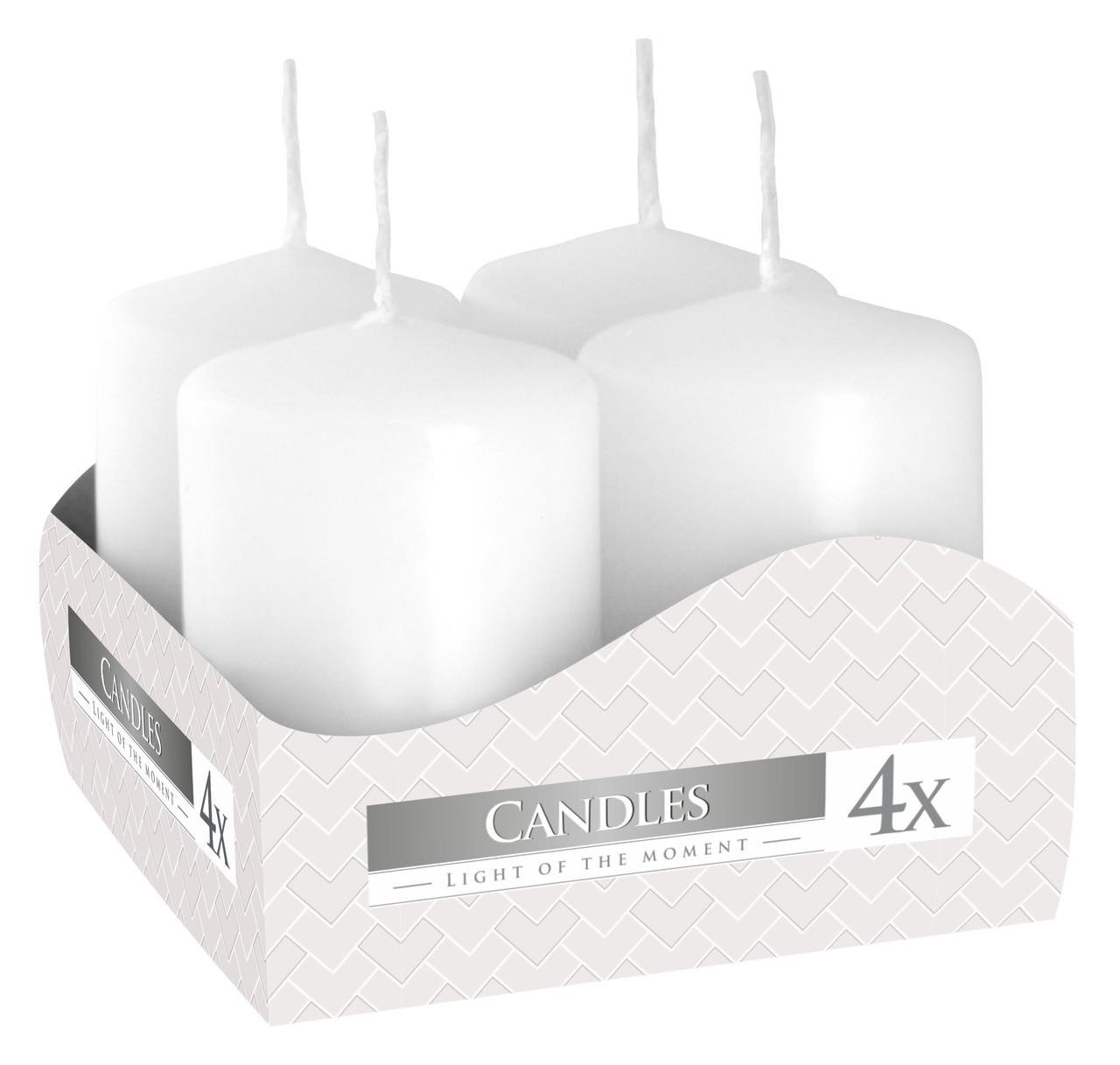 Комплект свічок Циліндр 7х6 см 4 шт. Кремовий (SW40/60-4-011)