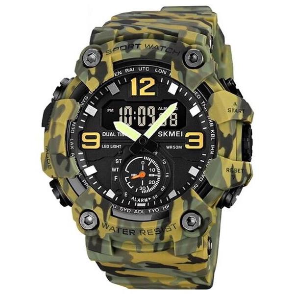 Часы наручные мужские Skmei 1965 small sizeGreen Camo (12346)