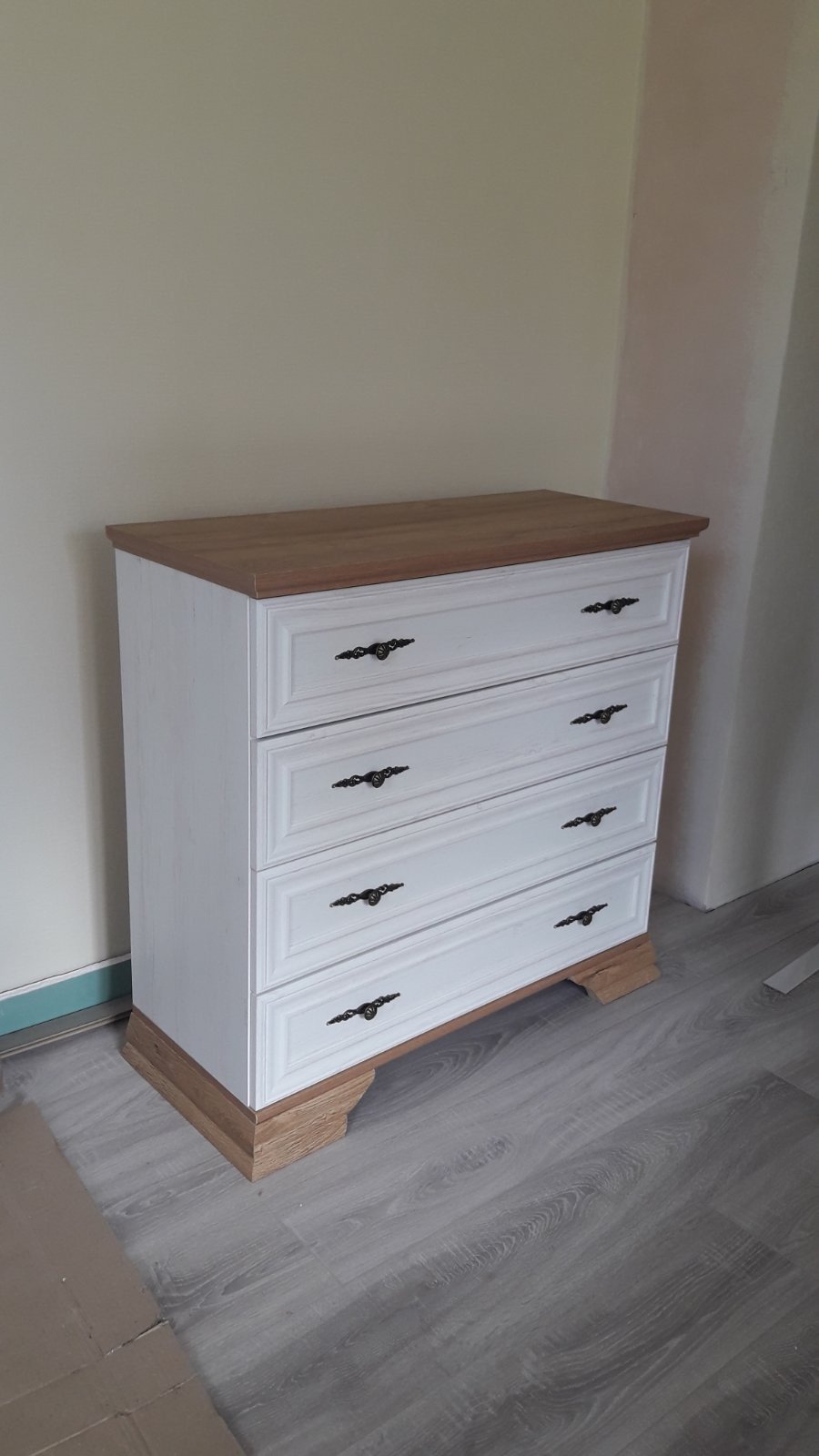 Комод для спальни с выдвижными ящиками Мебель-Сервис Ирис 4Ш 93,4х39х166,3 см Андерсон пайн/Дуб золотой (2214548) - фото 2 Комод для спальни с выдвижными ящиками Мебель-Сервис Ирис 4Ш 93,4х39х166,3 см Андерсон пайн/Дуб золотой (2214548) - фото 2