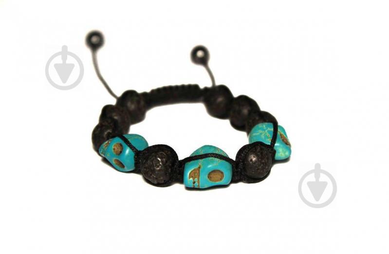 Женский браслет N27 Лава и Говлит, Черепки Бирюза (955027)