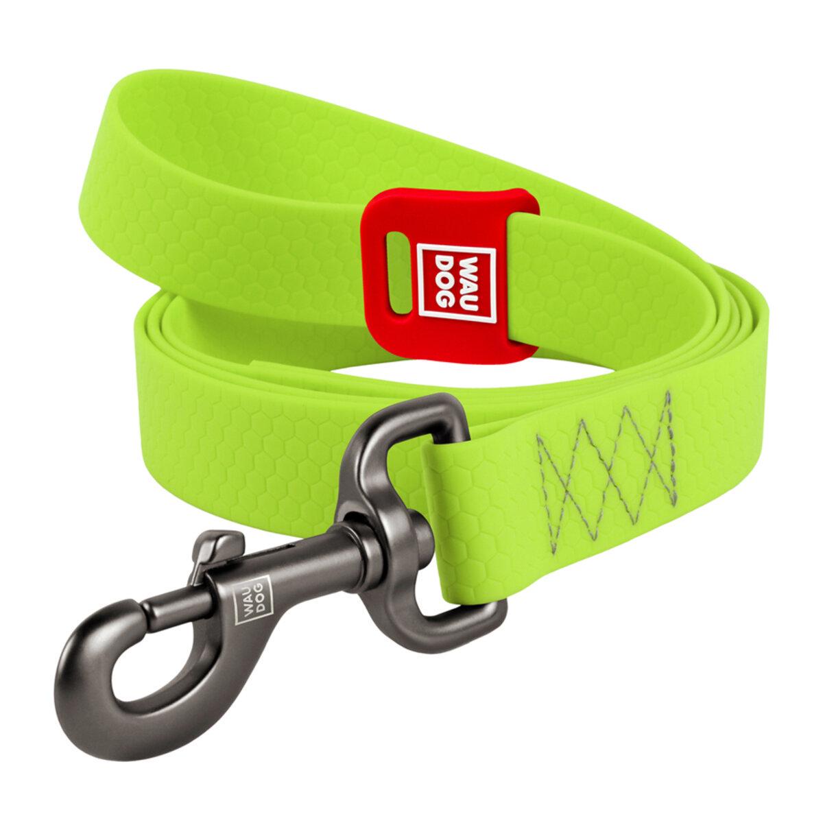 Водостойкий поводок Waudog Waterproof M 20 мм х 183 см Салатовый (27295 Col)