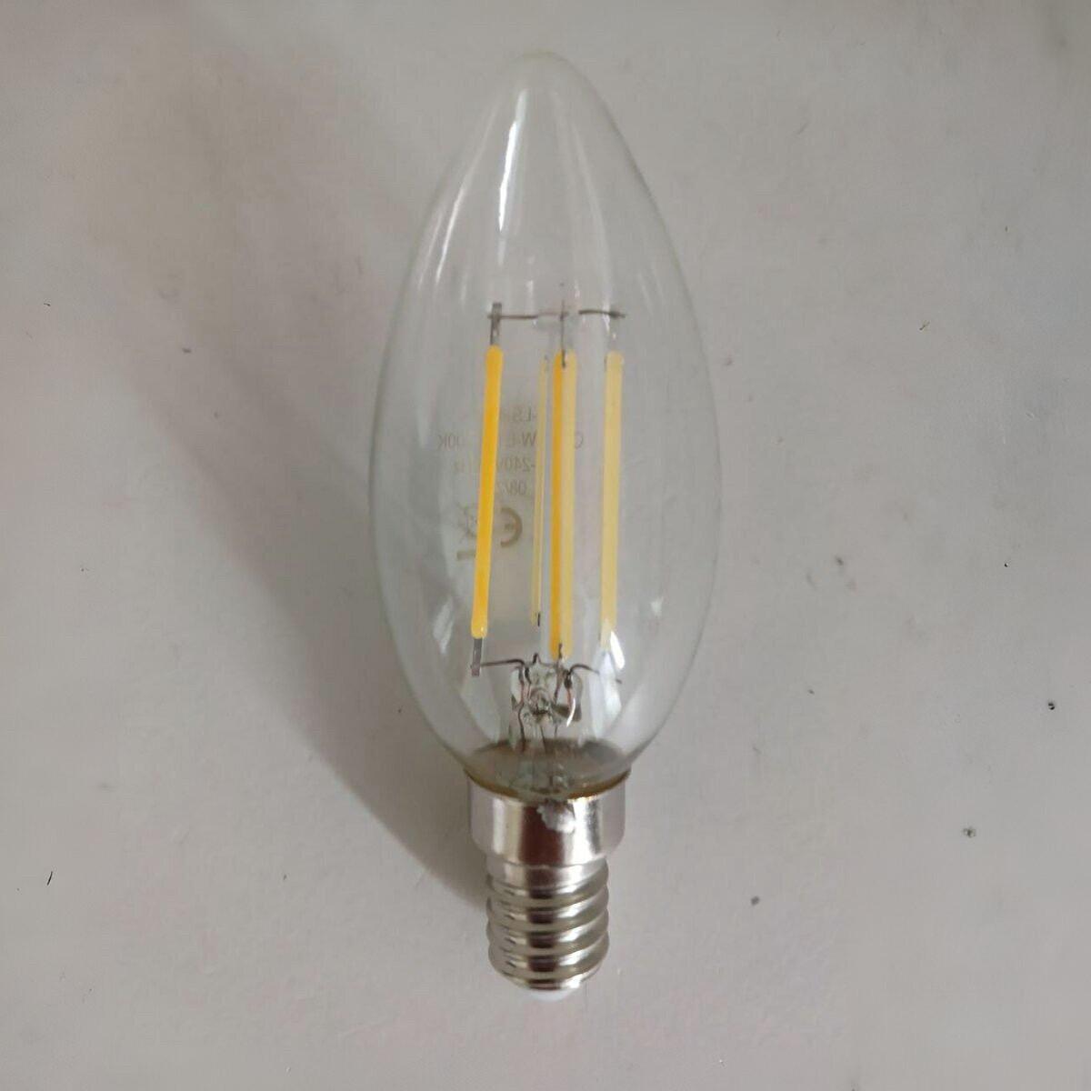 Светодиодная лампа SiriusStar Filament clear 8W C37 4200K E14 Прозрачный (4202)
