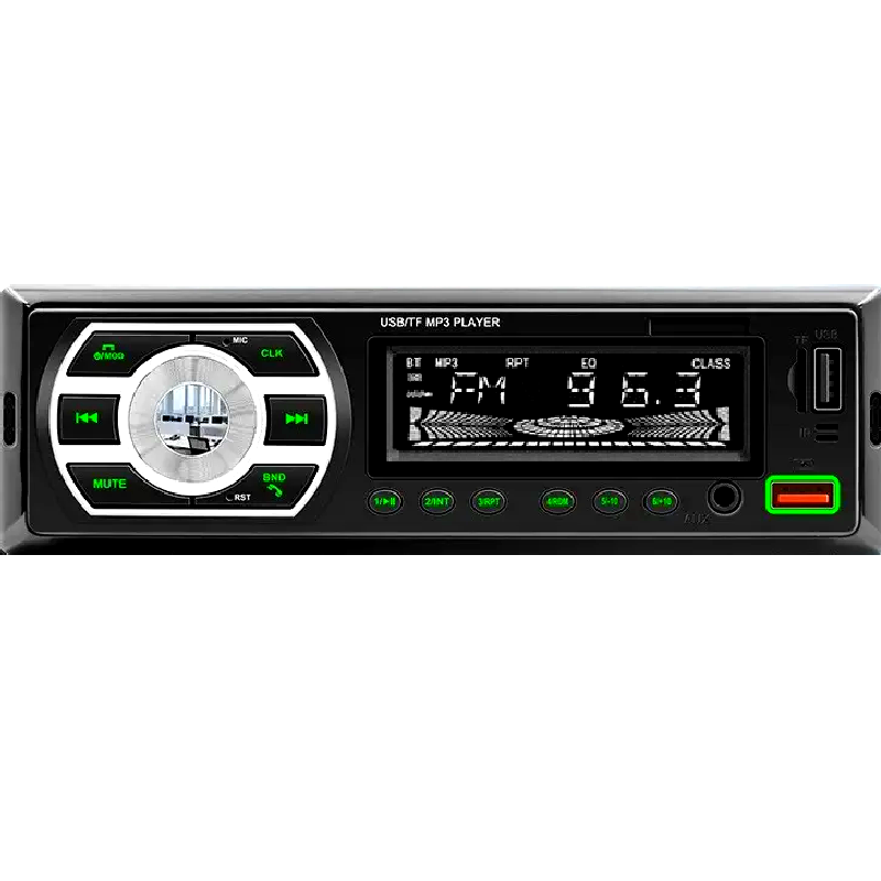 Автомагнитола 1din Ми -18s ISO 2xUSB Bluetooth RGB microSD AUX FM MP3 4x60W с пультом (36281417)