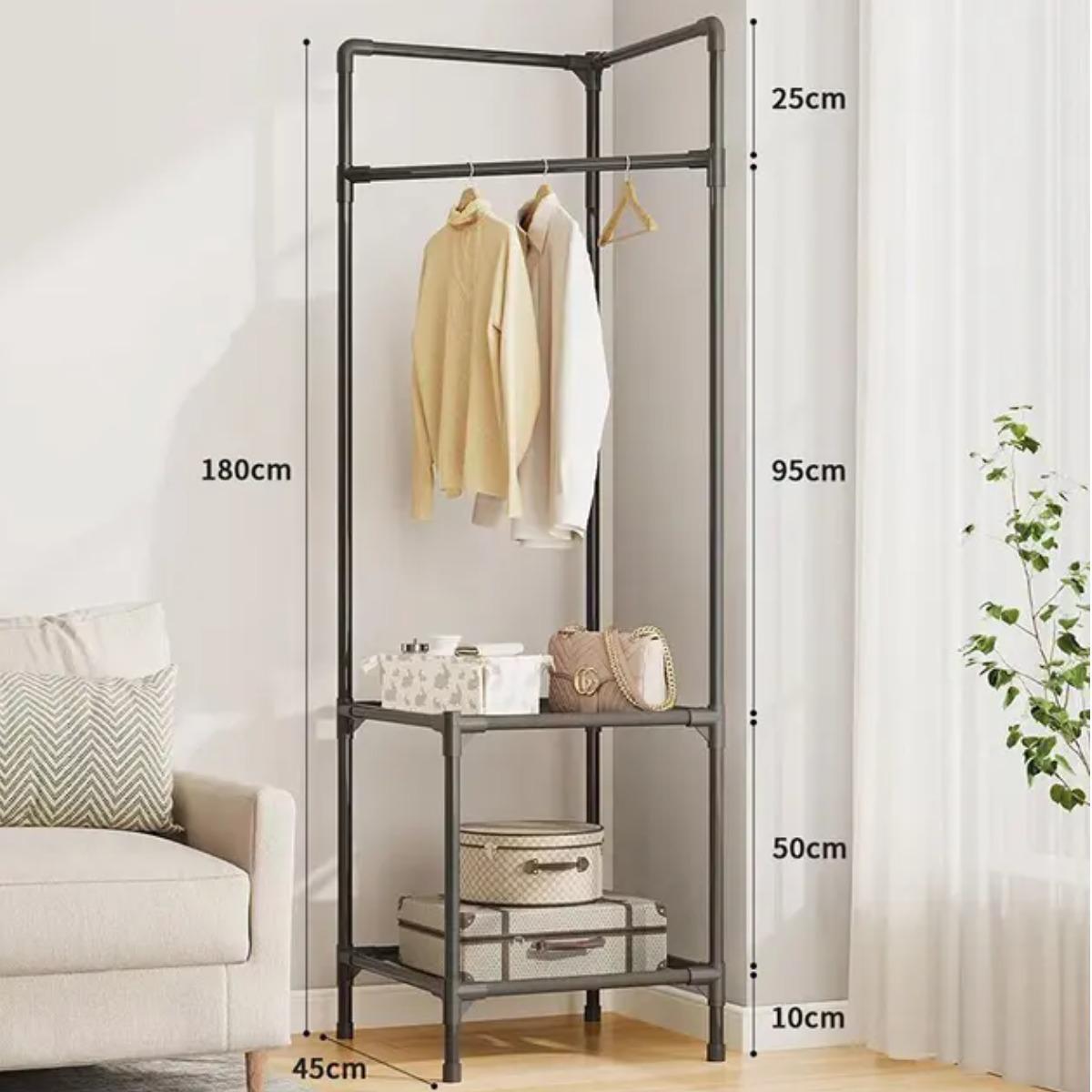 Вішалка підлогова кутова для одягу Corner coat rack - фото 2