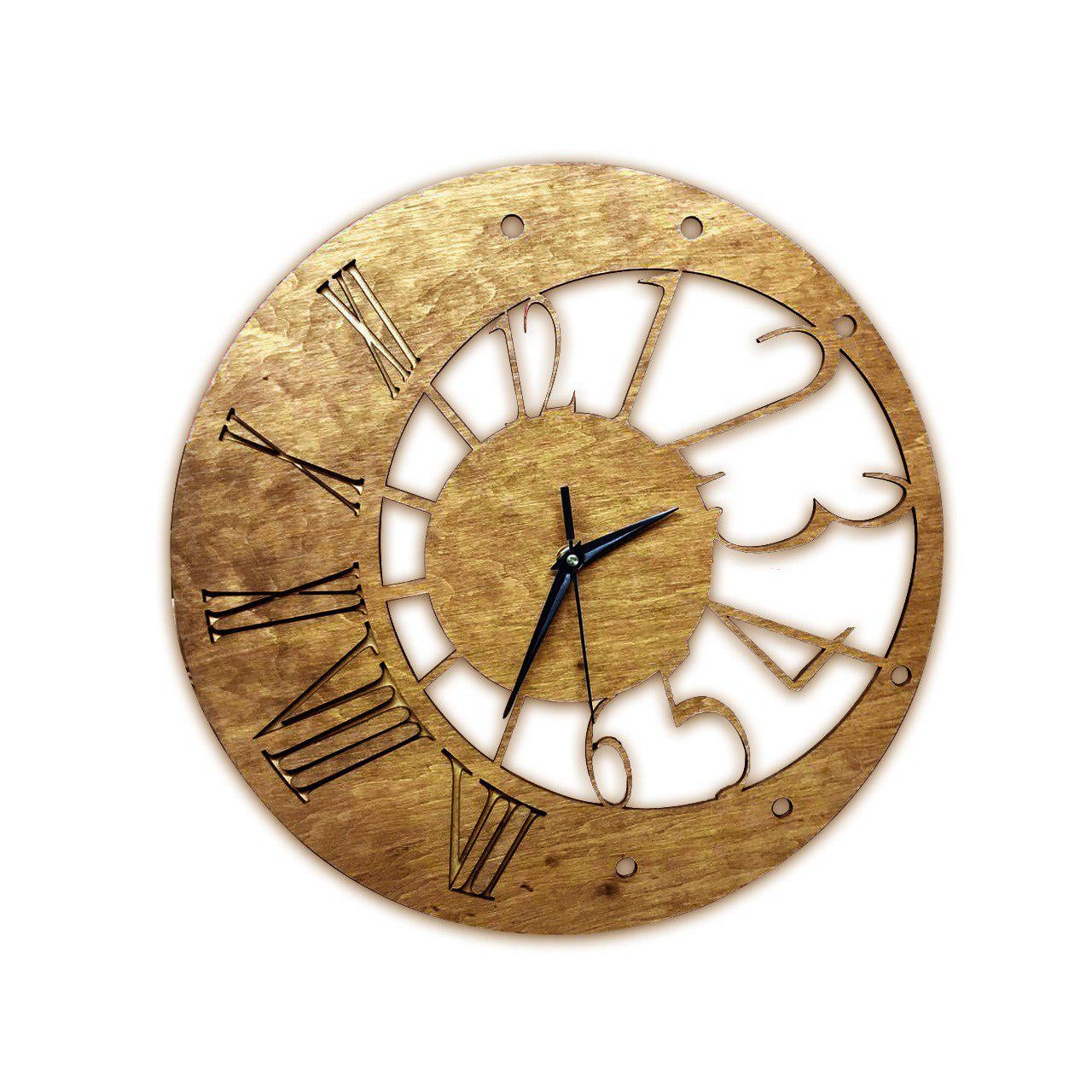 Часы круглые из дерева d 39 см (230)
