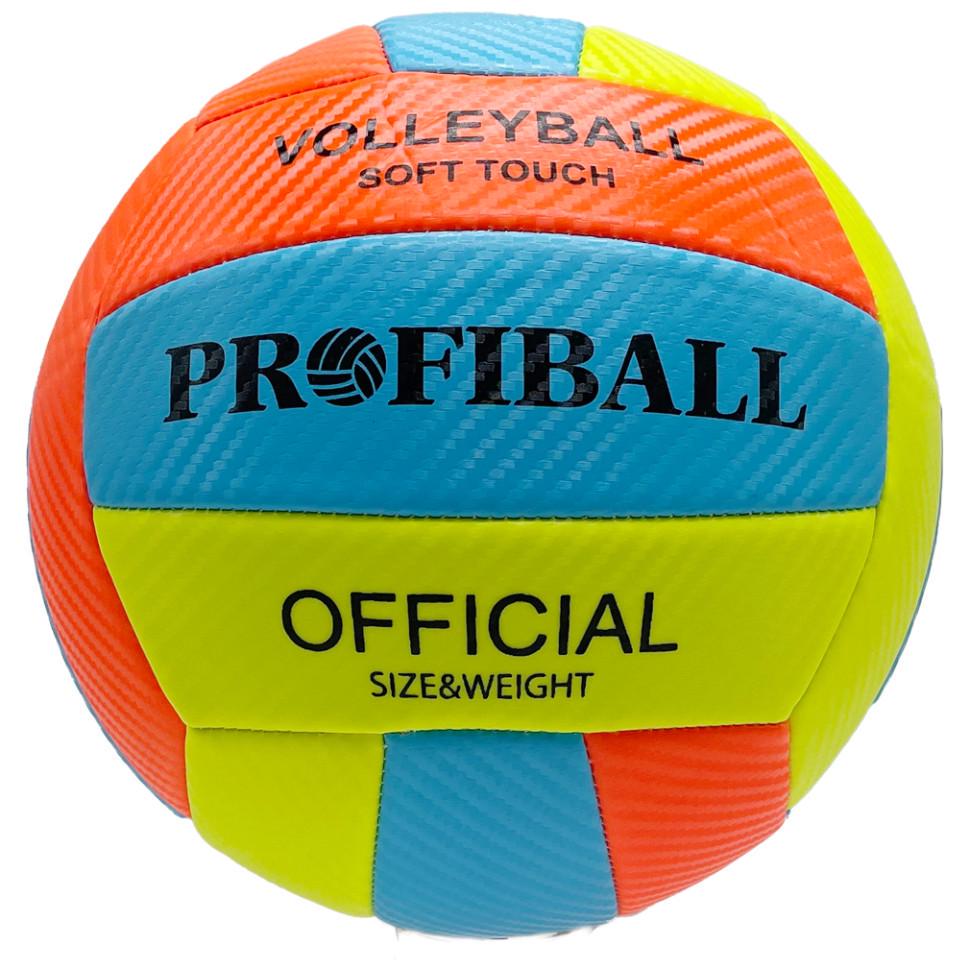 Мяч волейбольный PROFIBALL р. 5 21 см Оранжевый (AG-374-B-11)
