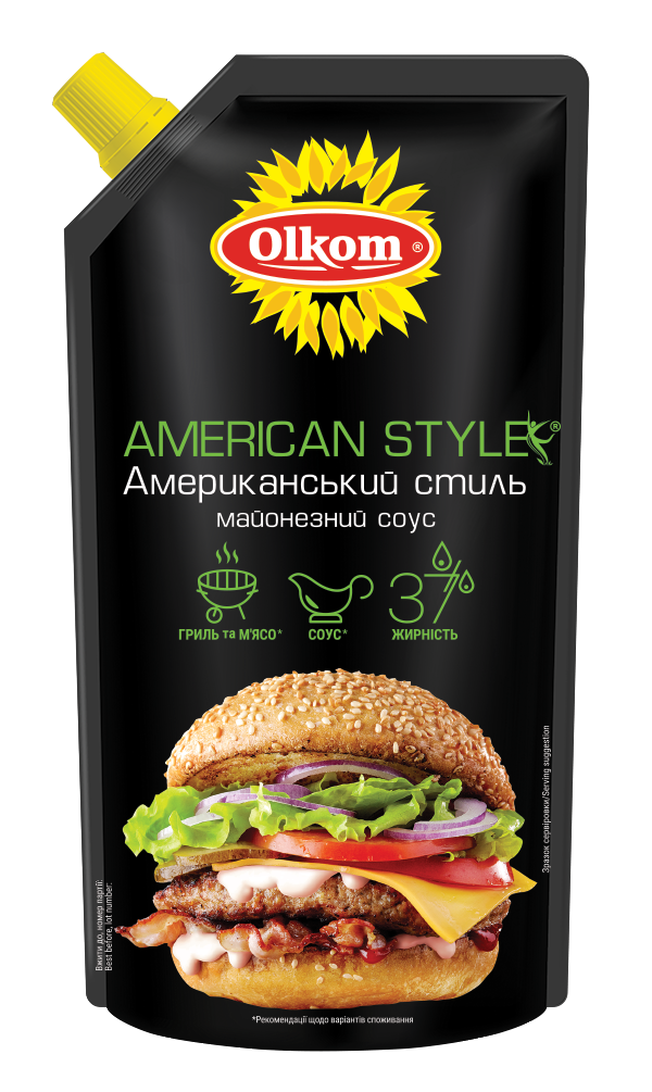 Майонезний соус Олком American style 37% 295 г (4820260570381)