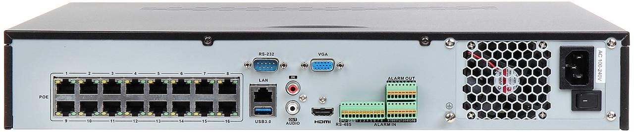 Відеореєстратор 16-канальний NVR c PoE з комутатором на 16 портів Hikvision DS-7716NI-K4/16P - фото 3