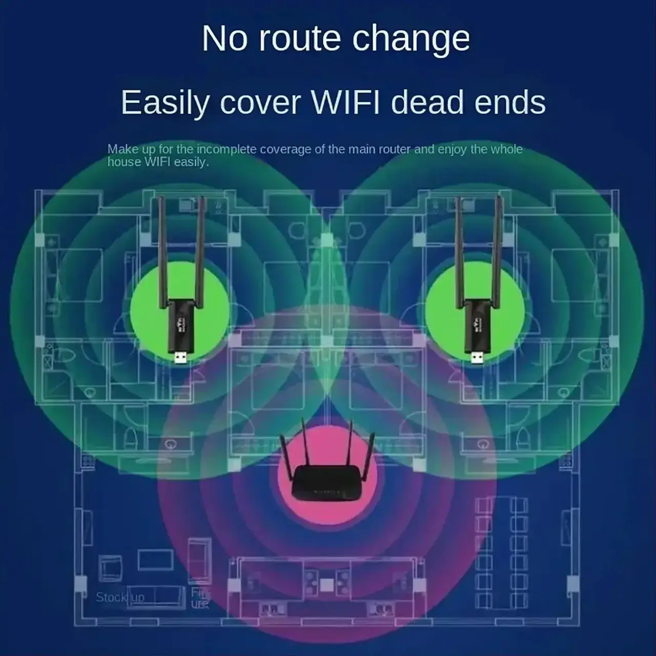 Репитер-USB Wi-Fi 300 Мбит (28326071) - фото 4
