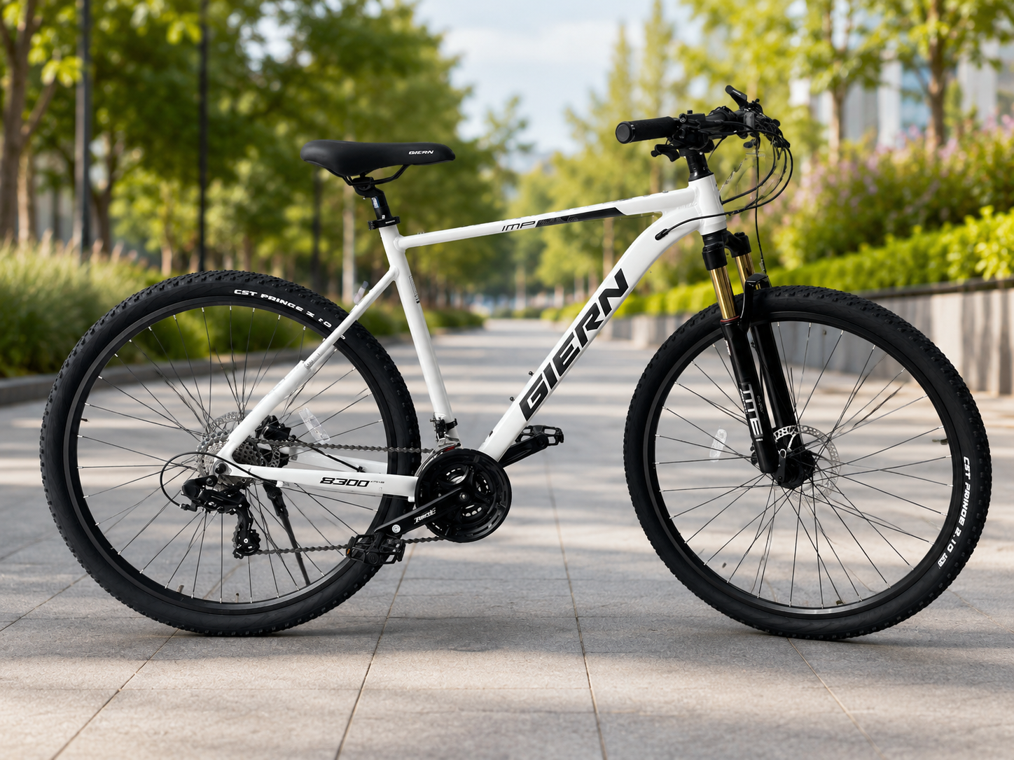 Велосипед горный 29" с алюминиевой рамой 21" и гидравлическими тормозами Shimano Белый (8-18-4430-М2983001)