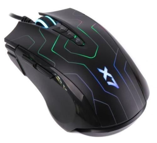 Компьютерная мышка A4Tech X89 Oscar Neon mouse Optical USB 2400 dpi Gaming X7 кабель 1,8 м Черный (MAZE)