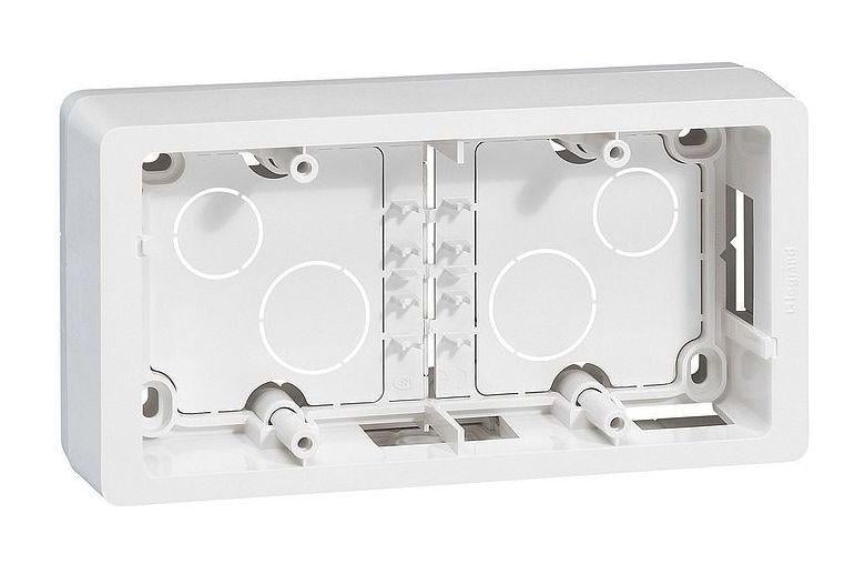 Коробка для накладного монтажа Legrand Celiane 2 поста Белый