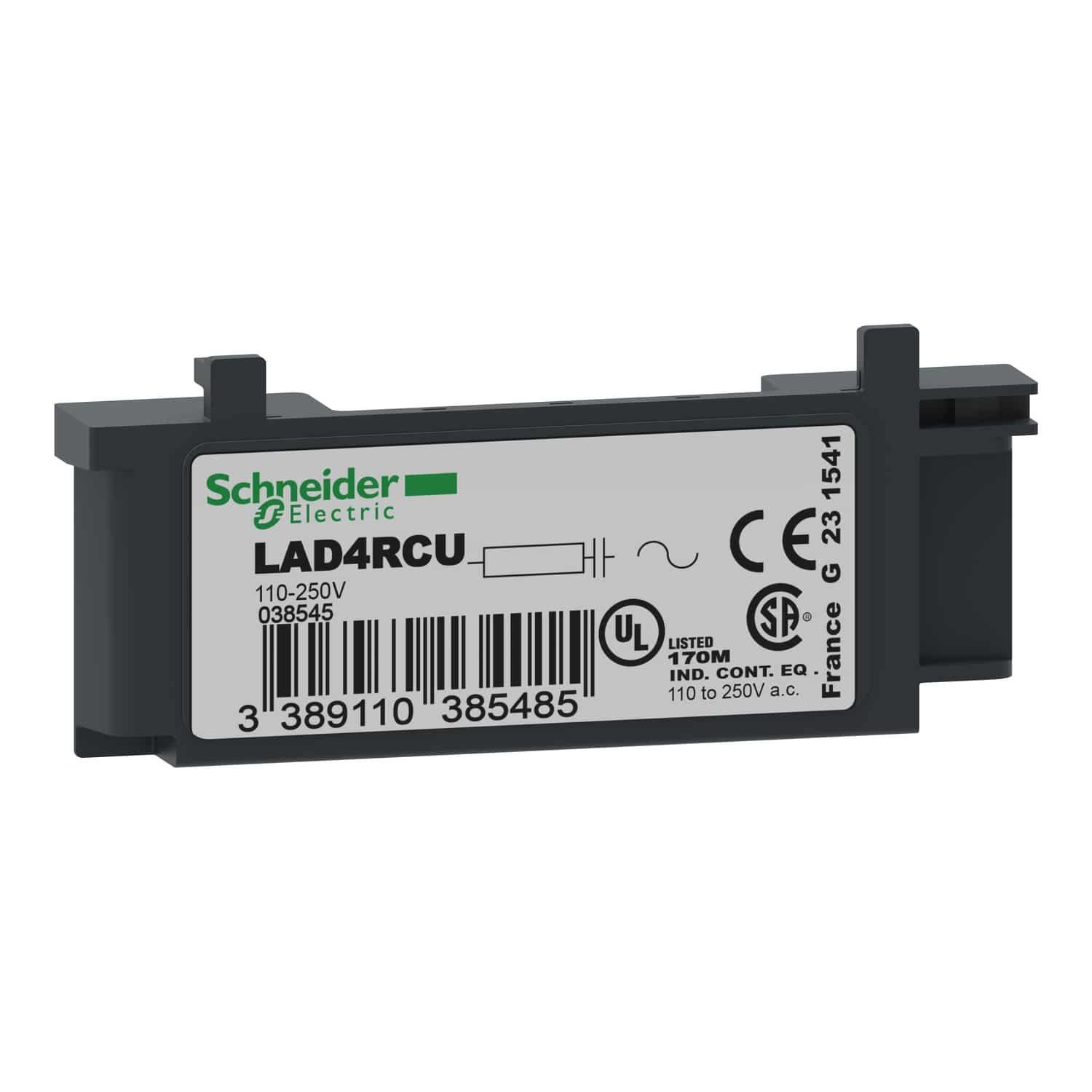 Резисторная цепь Schneider Electric TeSys 110-250 В AC для 3P LC1D09...D38 (LAD4RCU)