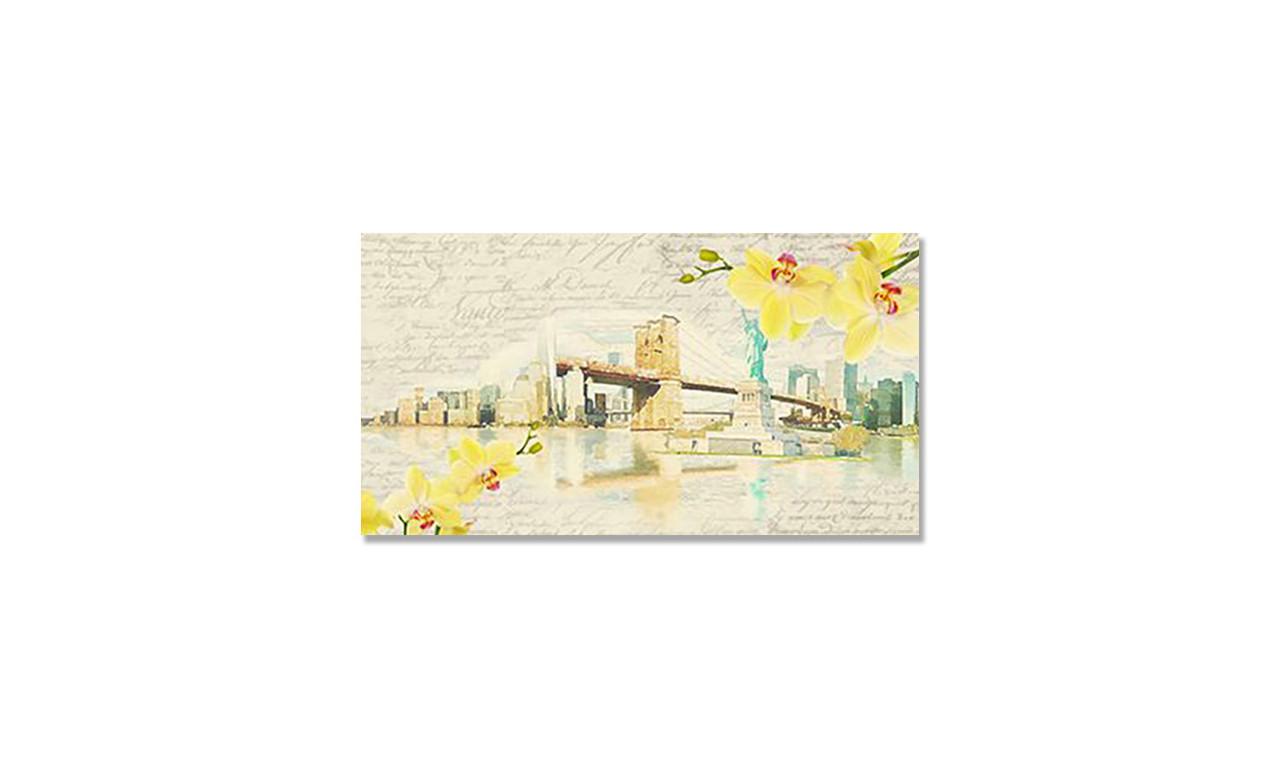 Наклейка вінілова на стіл Zatarga Місто та Жовті Орхідеї 650х1200 мм (1289776373) Наклейка вінілова на стіл Zatarga Місто та Жовті Орхідеї 650х1200 мм (1289776373)