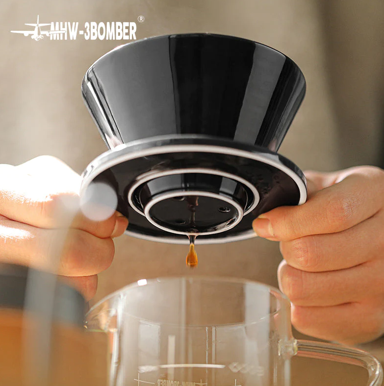 Пуровер керамічний MHW-3BOMBER Meteor 155 на 1-2 особи Black (FC5882) - фото 2 Пуровер керамічний MHW-3BOMBER Meteor 155 на 1-2 особи Black (FC5882) - фото 2