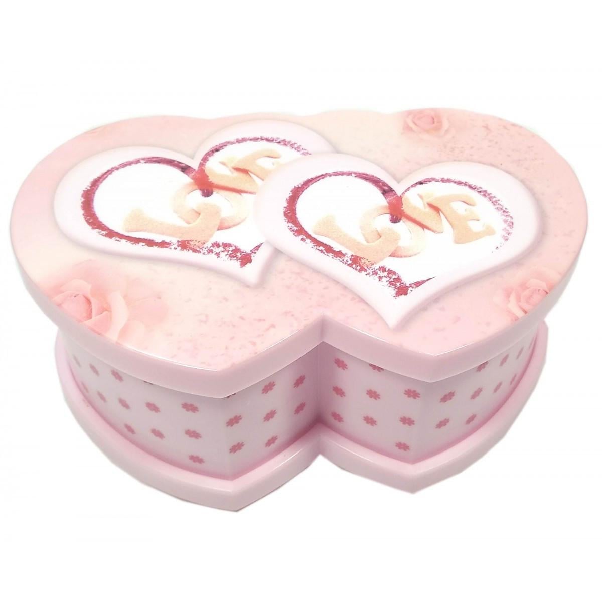 Скринька музична сердечка 16х10х6,5 см