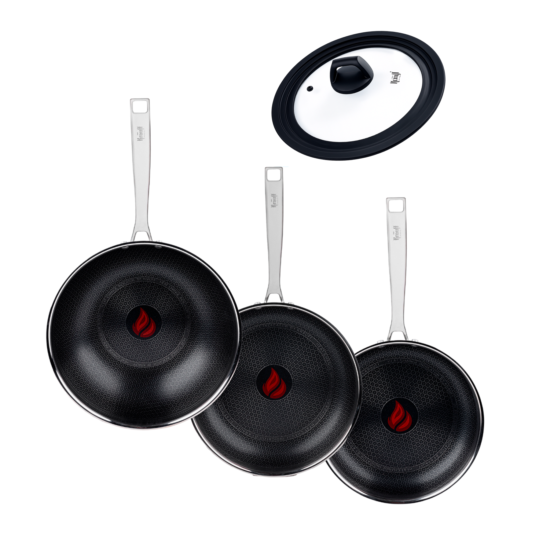 Набор сковородок Krauff Nano Pro 24/26 см и сковородки WOK 28 см (55-333-573)