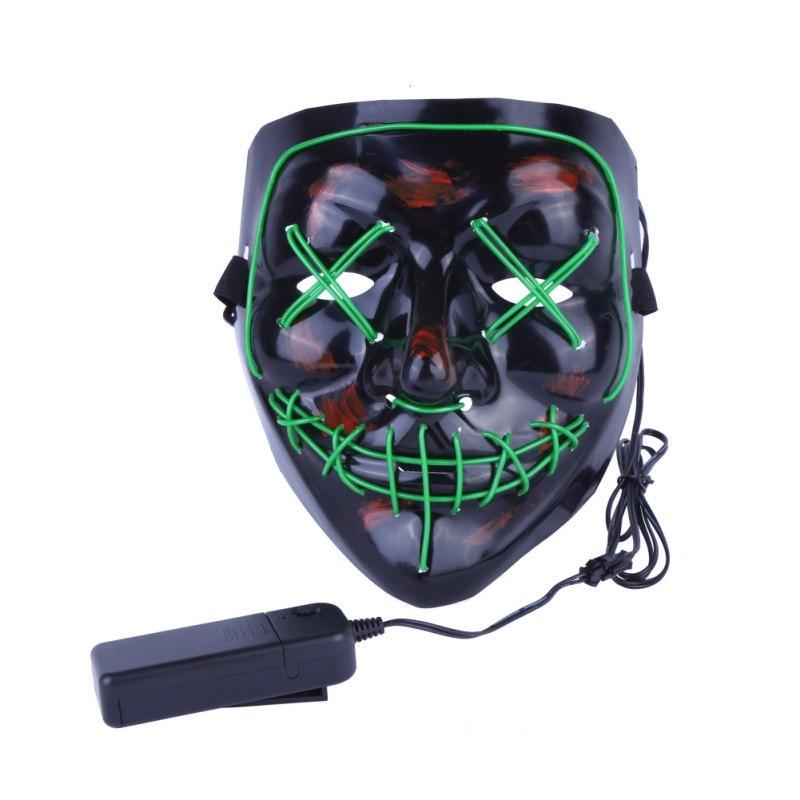 Світлодіодна маска SUNROZ Neon LED Mask Зелений (SUN3171)