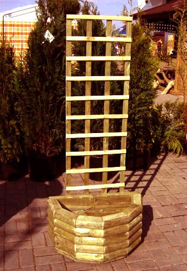 Кашпо со шпалерой из дерева Паро Сиена (КШР-000405)