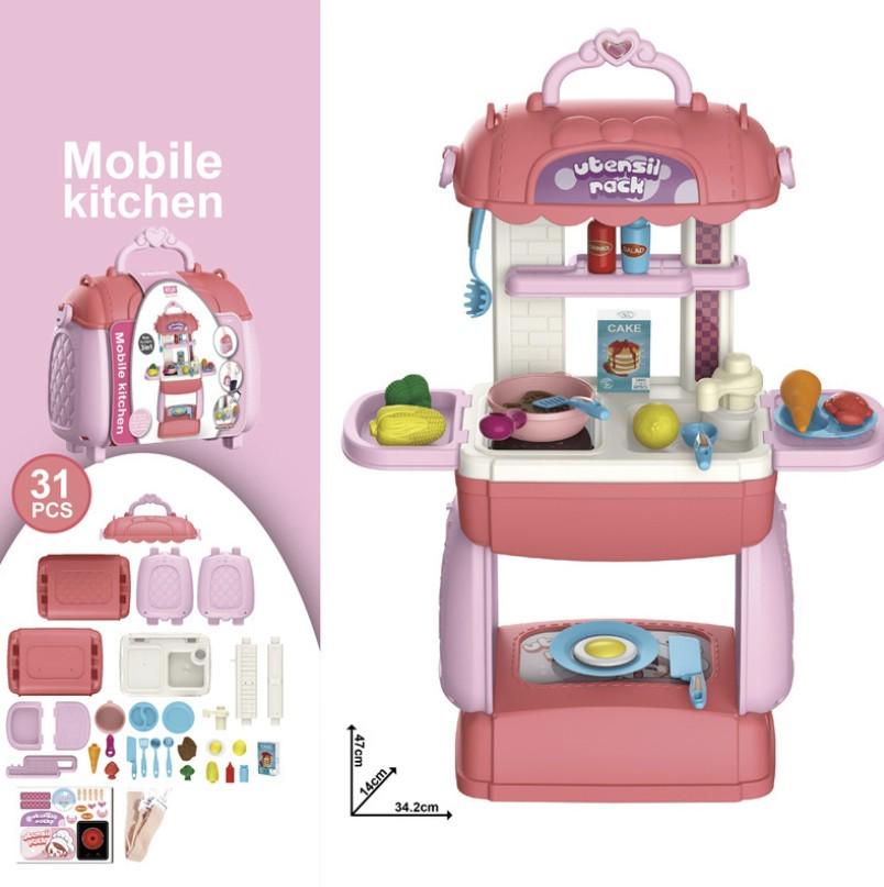 Набор игровой Mobile Kitchen в чемодане Розовый (21158014) - фото 3 Набор игровой Mobile Kitchen в чемодане Розовый (21158014) - фото 3
