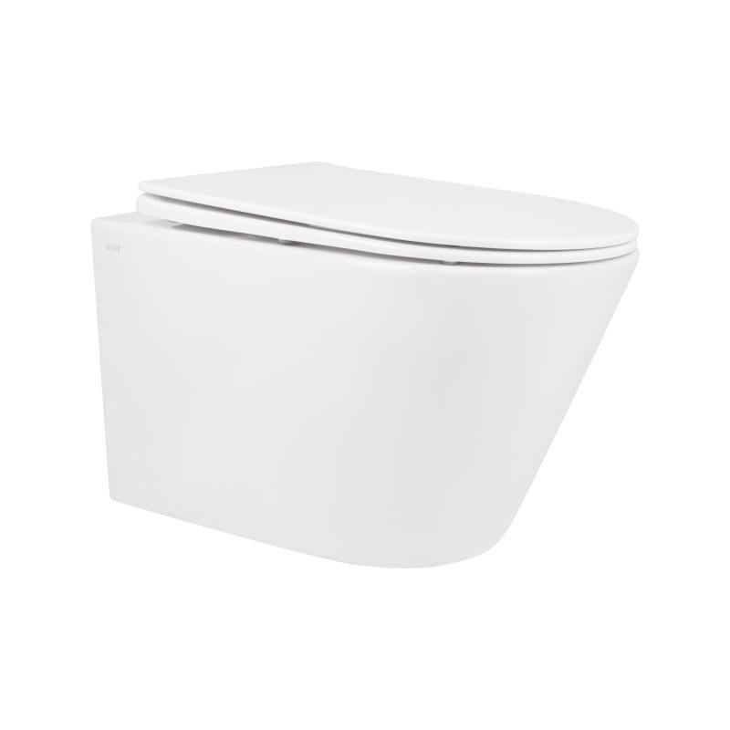 Унитаз подвесной Qtap Swan безобедочный с сиденьем Soft-close QT16335178W (2622383672) Унитаз подвесной Qtap Swan безобедочный с сиденьем Soft-close QT16335178W (2622383672)