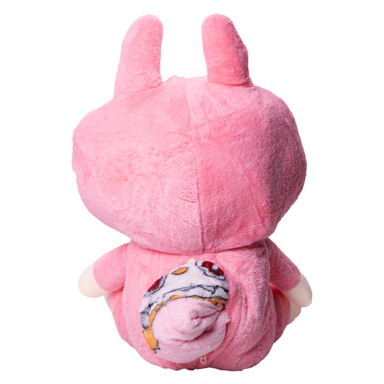 М'яка іграшка-плед подушка Colorful Home Лабубу 3в1 50 см Червоний (LAB2R) - фото 3