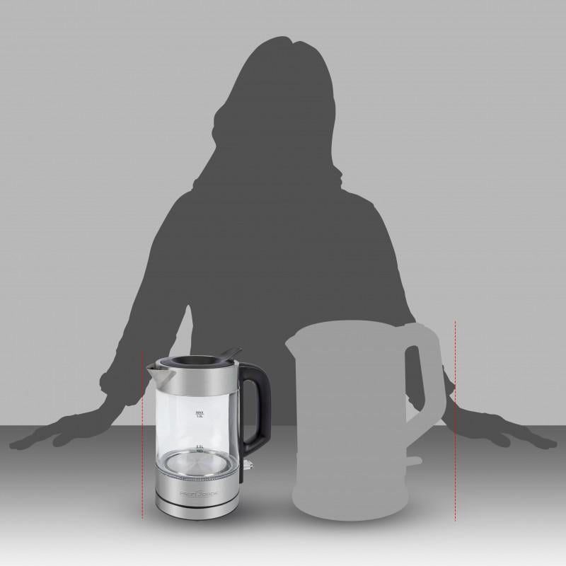 Електрочайник скляний Profi Cook PC-WKS 1229 G 1100 Вт 1 л (SLM_63431) - фото 5 Електрочайник скляний Profi Cook PC-WKS 1229 G 1100 Вт 1 л (SLM_63431) - фото 5